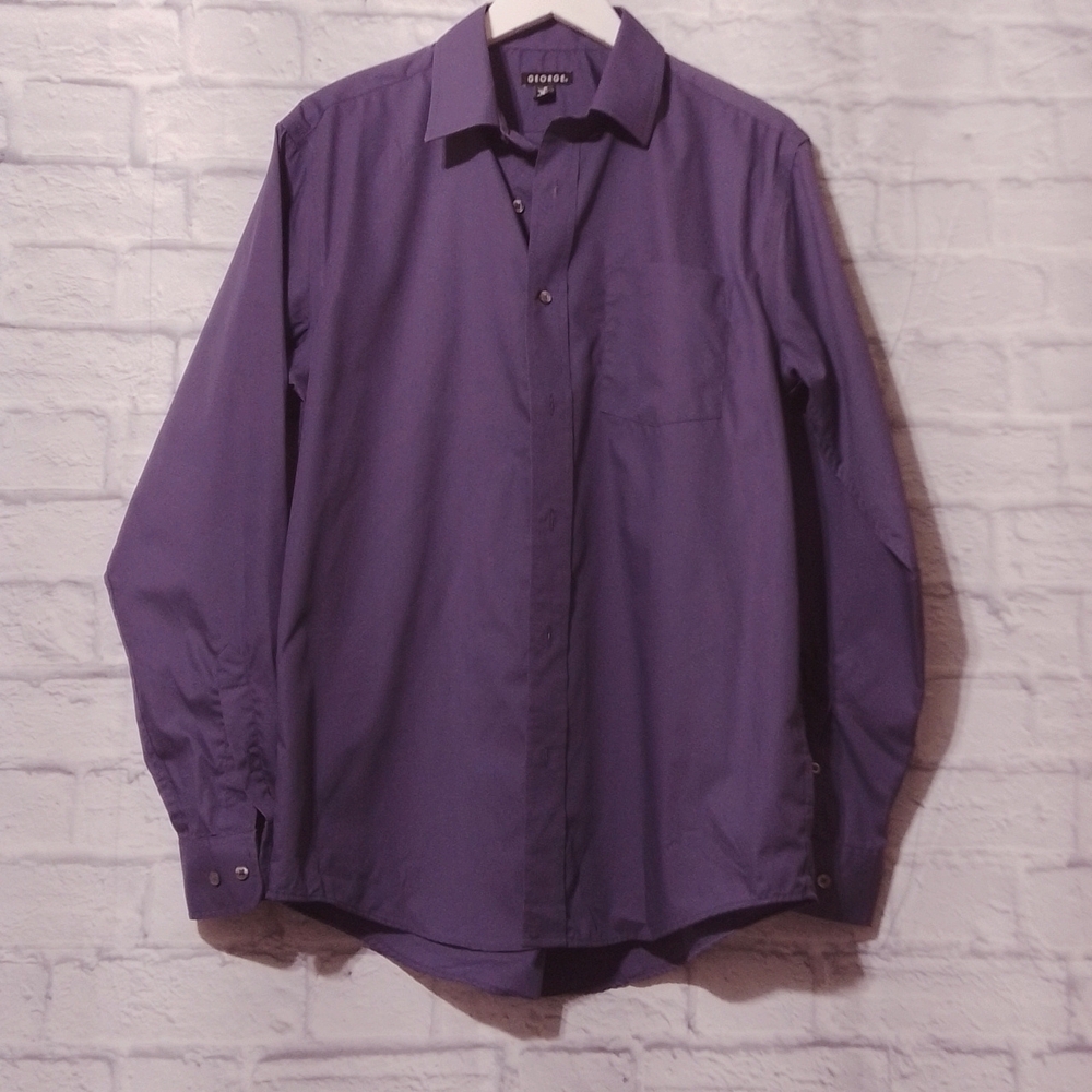 George Purple Dress Shirt